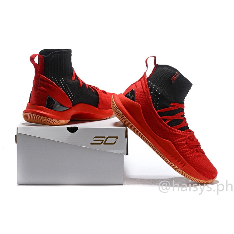 curry 5 black red