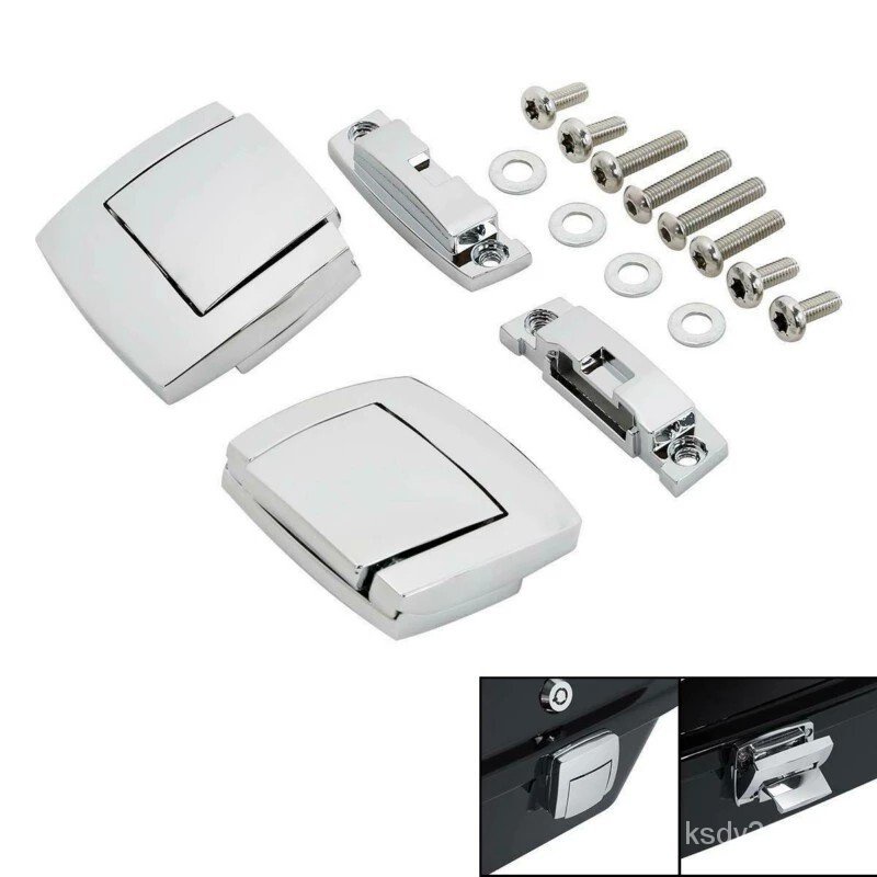 Motorcycle Trunk Latches lock Pack Latch Hinges For Harley Tour Pack