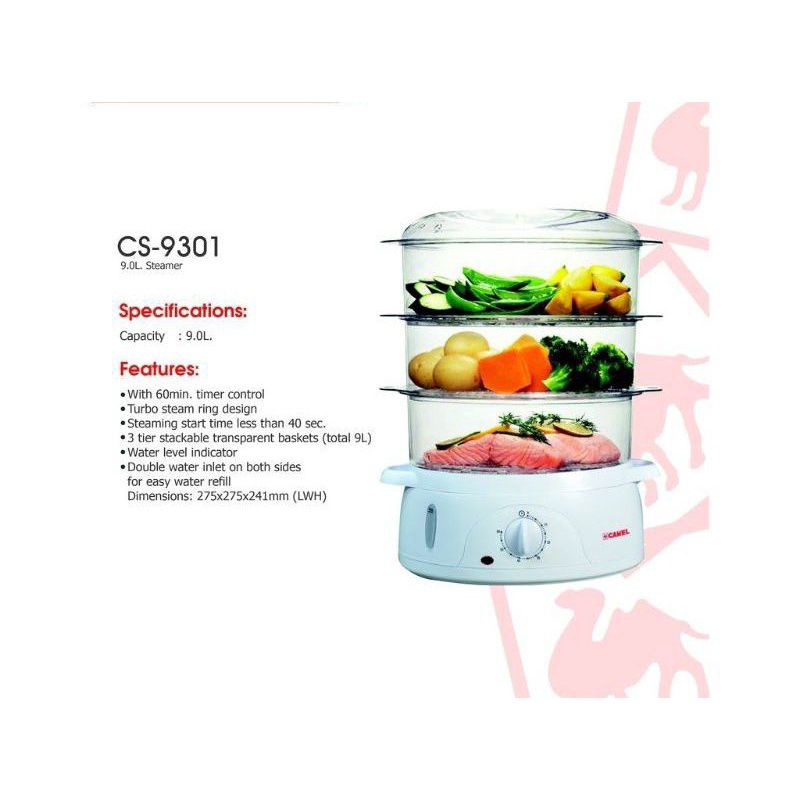 Camel Electric steamer cooker Model CS 9301 Shopee Philippines