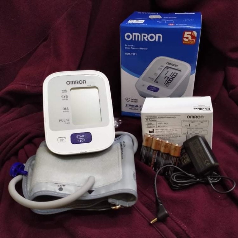 Omron Arm Digital Blood Pressure Monitor HEM-7121 | Shopee Philippines