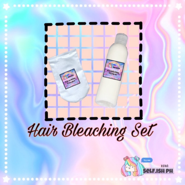 Hair bleaching set by self.ish ph Shopee Philippines