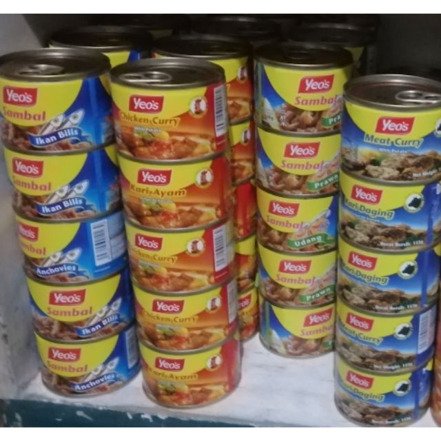 Yeo's Sambal Udang/ Chicken Curry/ Anchovies Shopee Philippines