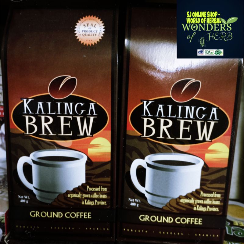 KALINGA BREW COFFEE 400G ARABICA,ROBUSTA,EXCELSA MEDIUM ROAST MEDIUM GRIND Shopee Philippines
