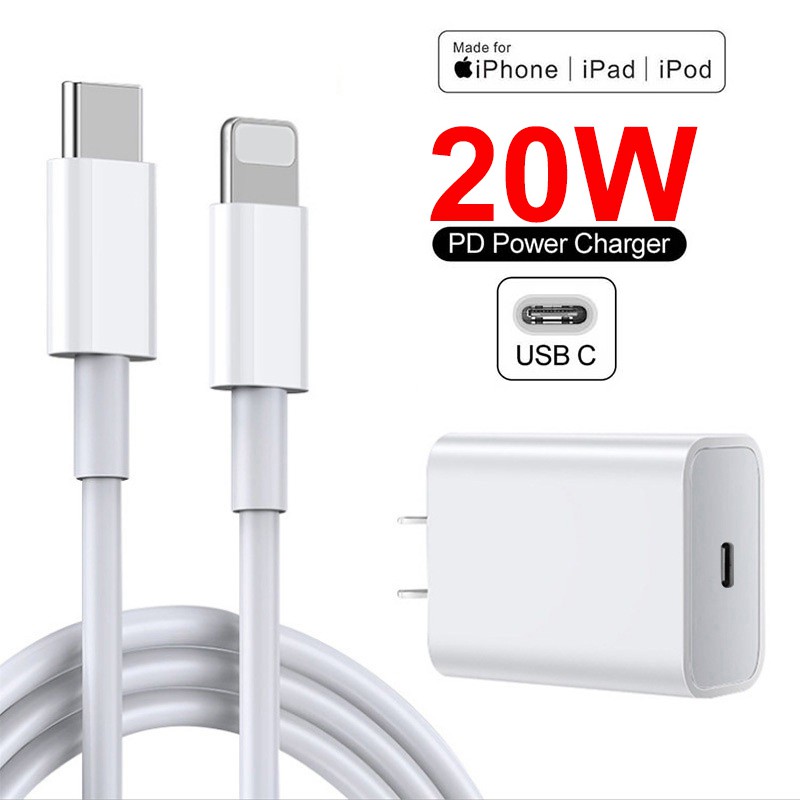 w Pd Travel Wall Charger Usb Adapter Fast Charging Adapter Apple Charger For Iphone Se 12 Pro Max 11 Pro Max 8 7 6 6s Plus Xs Max Xr X Ipad Airpods Pro Type C Adapter 18w Usb C Power Adapter Shopee Philippines