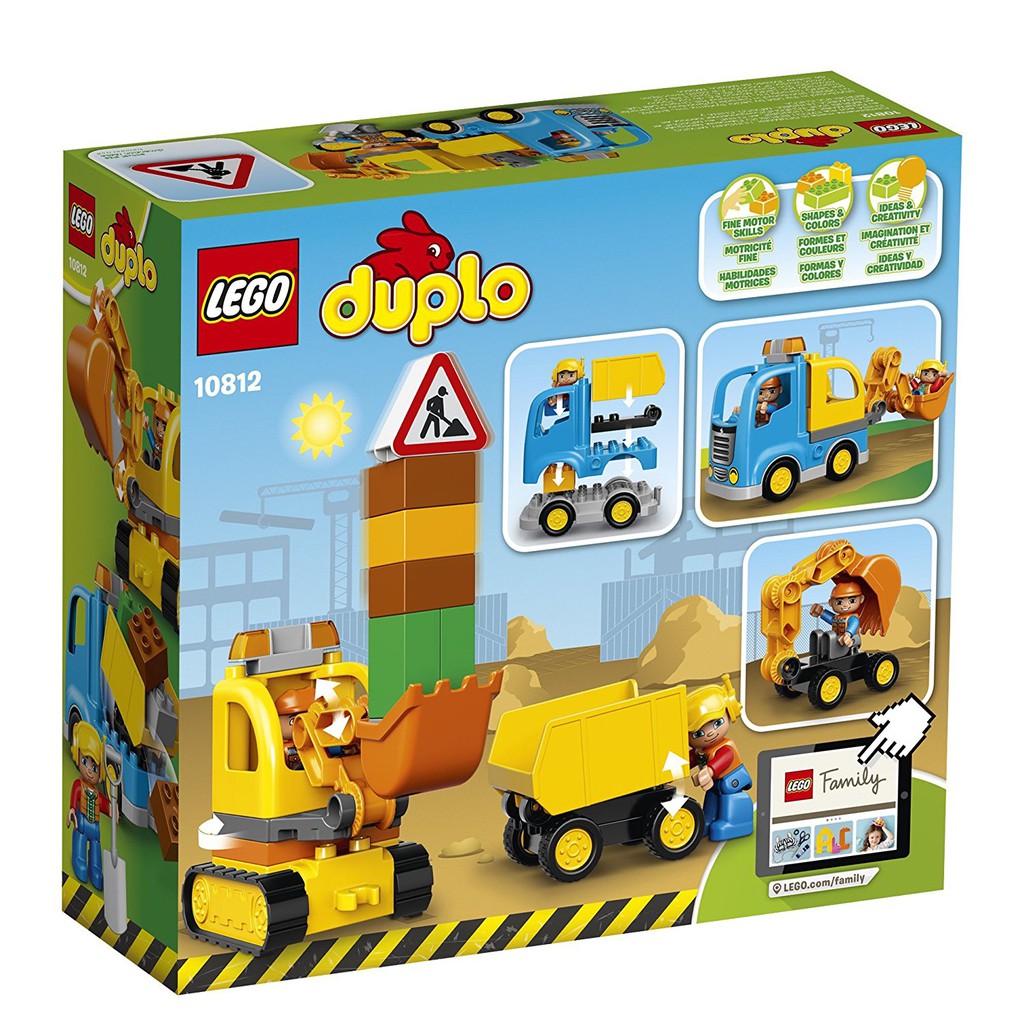 truck and tracked excavator duplo