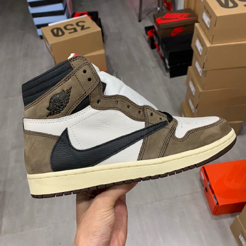 Jordan 1 High Travis Scott Back Hook Buckskin Grimace Cd 4487 - 100 Aj 1 |  Shopee Philippines