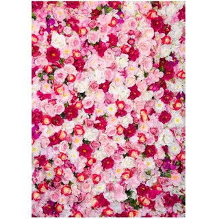 🏠3x5FT Vinyl Rose Flowers Photography Backdrop Photo Studio Wedding Background