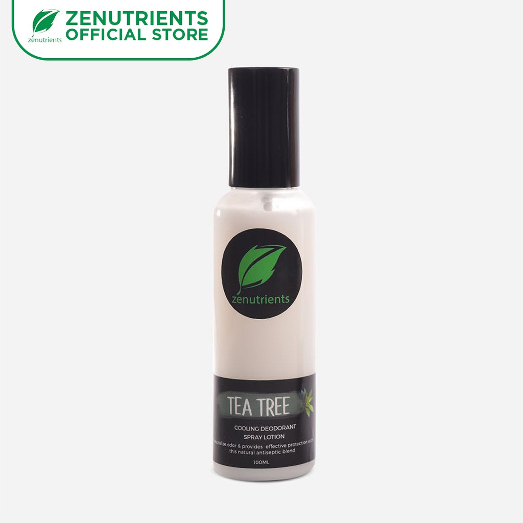 Zenutrients Tea Tree Cooling Deodorant Spray Lotion - 100ml | Shopee ...