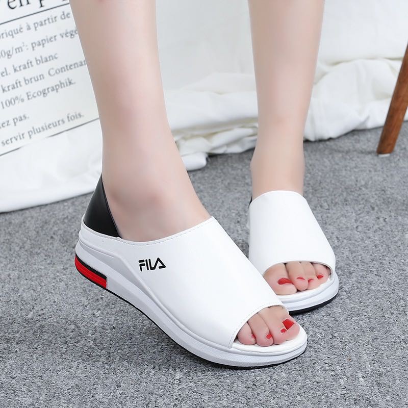 fila platform wedge heels