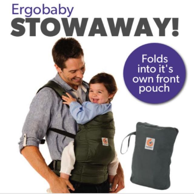 SALE Ergobaby Stowaway Olive | Shopee 