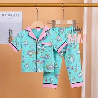 NEW Arrivals! [Premium] 1-12 y/o Girls Combed Cotton Kids Pajama; Pure Cotton Kids Sleepwear