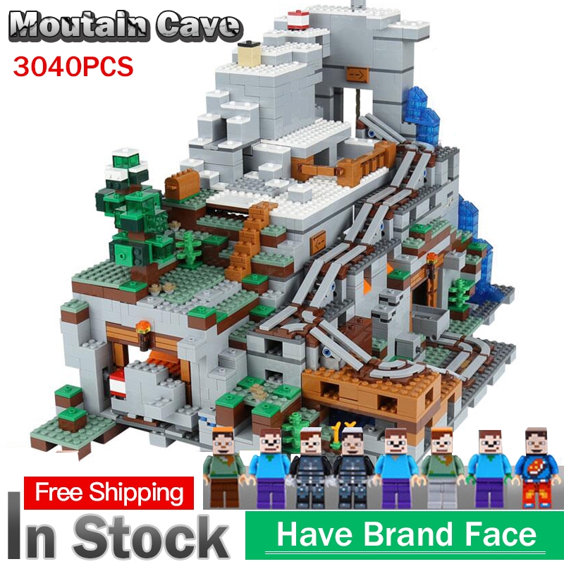 Lego Minecraft Series Minecraft The Mountain Cave Building Block Model Toy Children S Gift Shopee Philippines