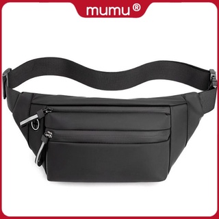 Mumu 7006 Fashion Nylon Belt Bag For Men Waterproof Sling Unisex Women Chest Waist Bags