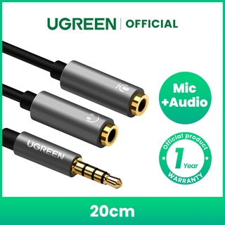 UGREEN 3.5mm Audio Splitter Cable For Computer Jack 3.5mm 1 Male to 2 Female Mic Y Splitter AUX Cable Headset #1