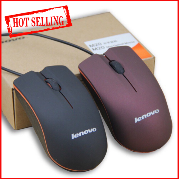 Lenovo M20 USB Wired Mini Mouse with Ergonomic Design