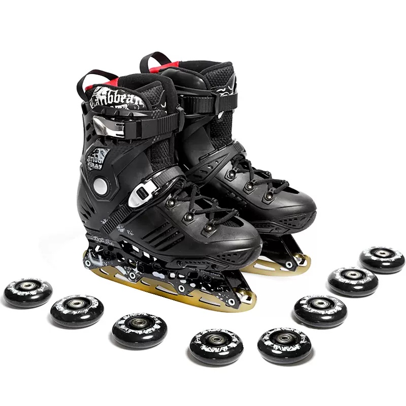 2 in 1 roller Skate shoes adult man women roller ice skating ice hockey shoes skates figure
