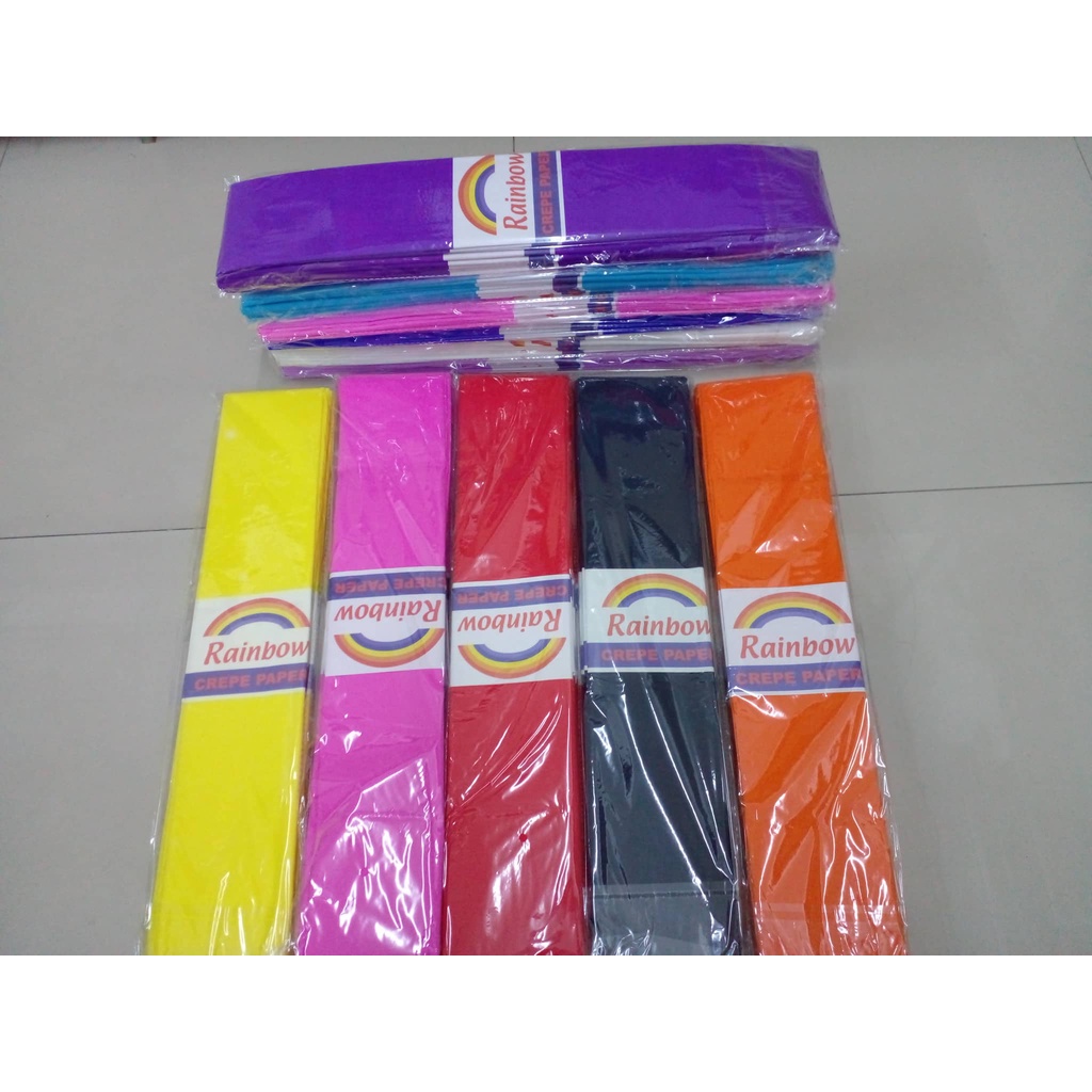 Crepe Paper One Color by 10's | Shopee Philippines