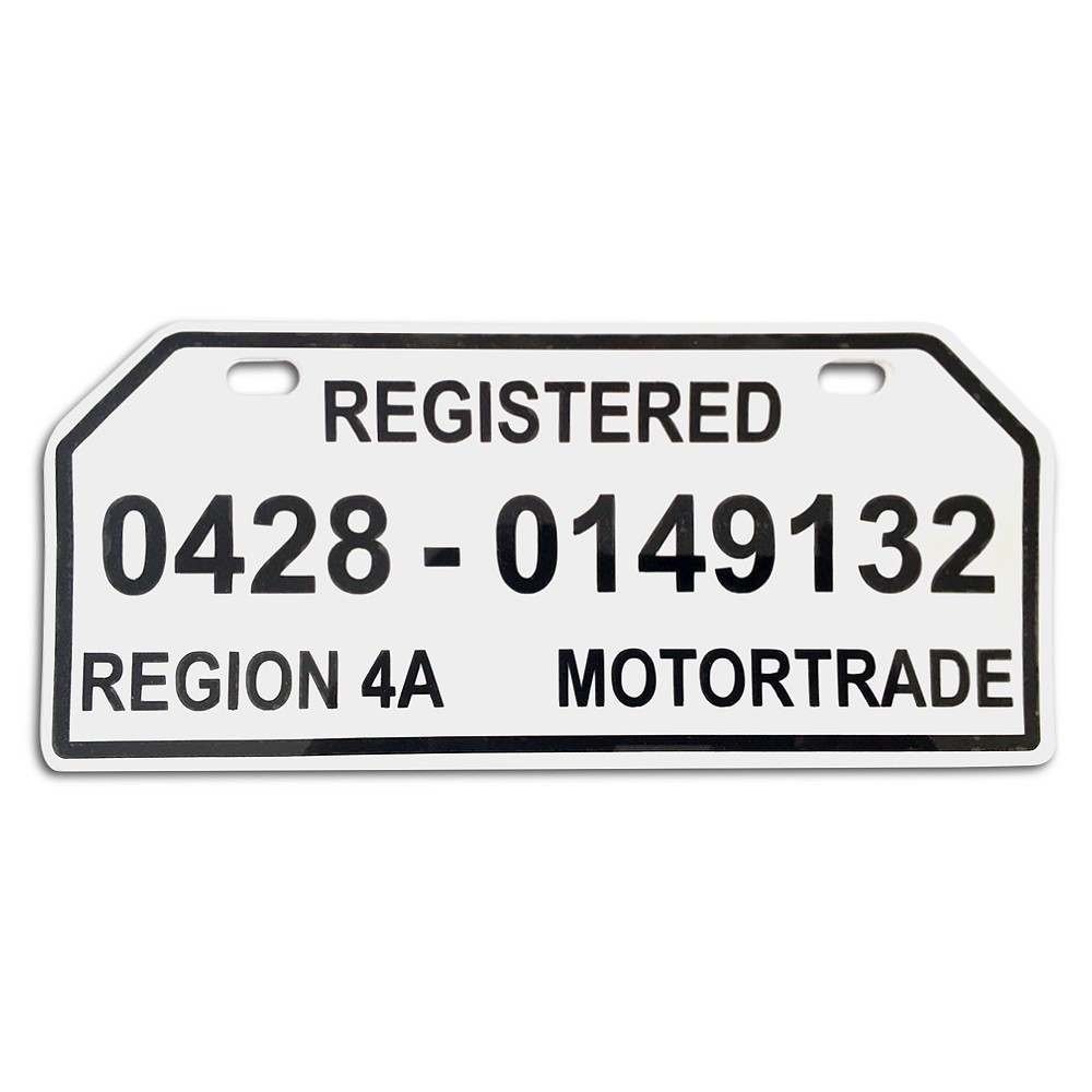 LTO TEMPORARY PLATES FOR MOTORCYCLES AND CARS, 45% OFF