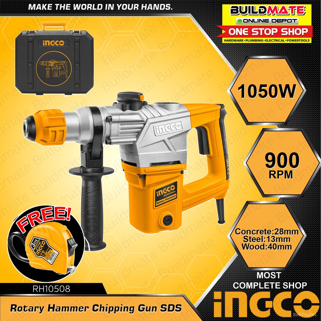 INGCO Rotary Hammer Chipping Gun Drill SDS 1050W RH10508 +FREE ...