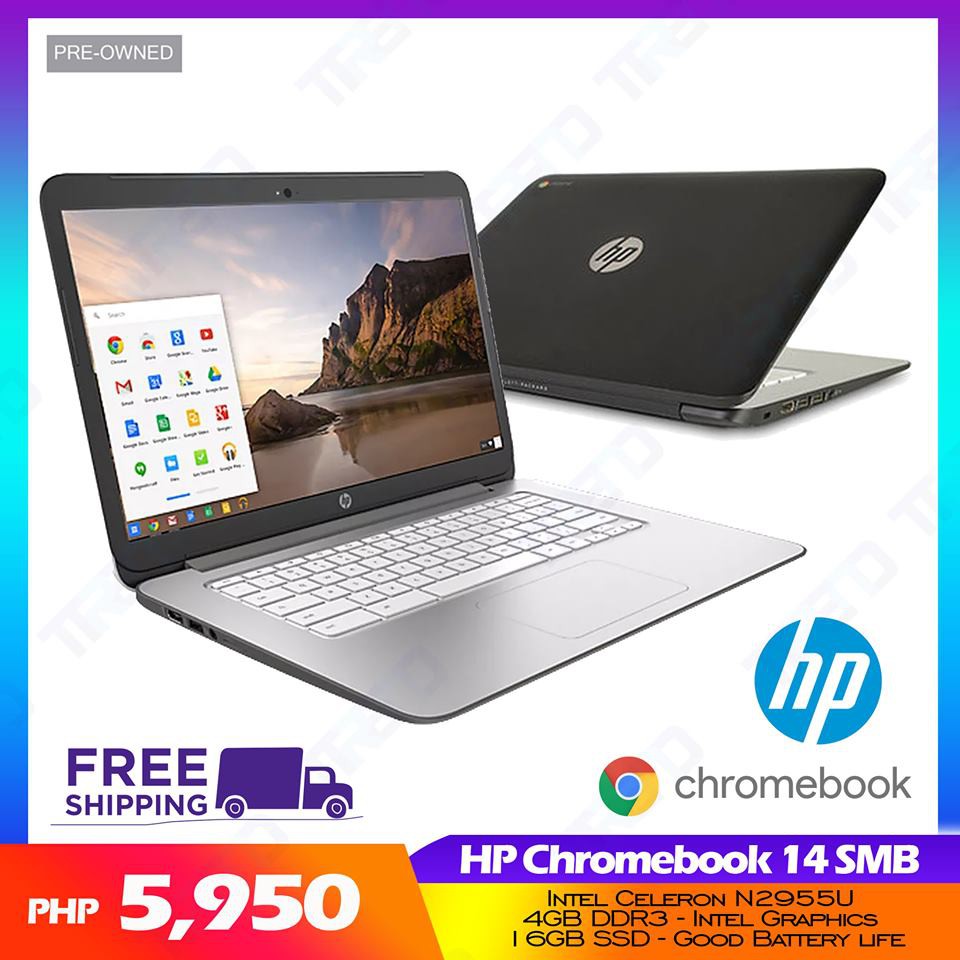 HP Chromebook 14 SMB Intel Celeron N2995U Notebook Laptop Shopee