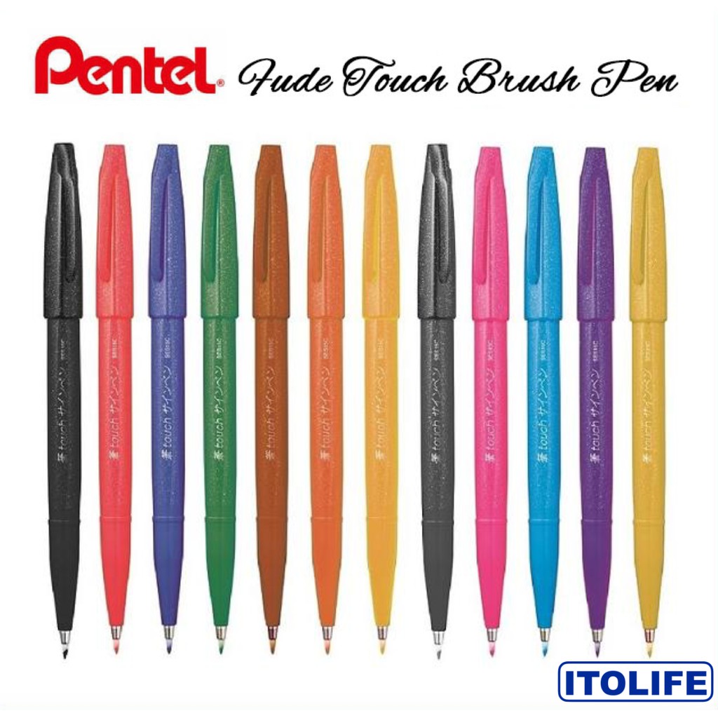 Pentel Fude Touch Brush Pen SES15C 1pc Shopee Philippines
