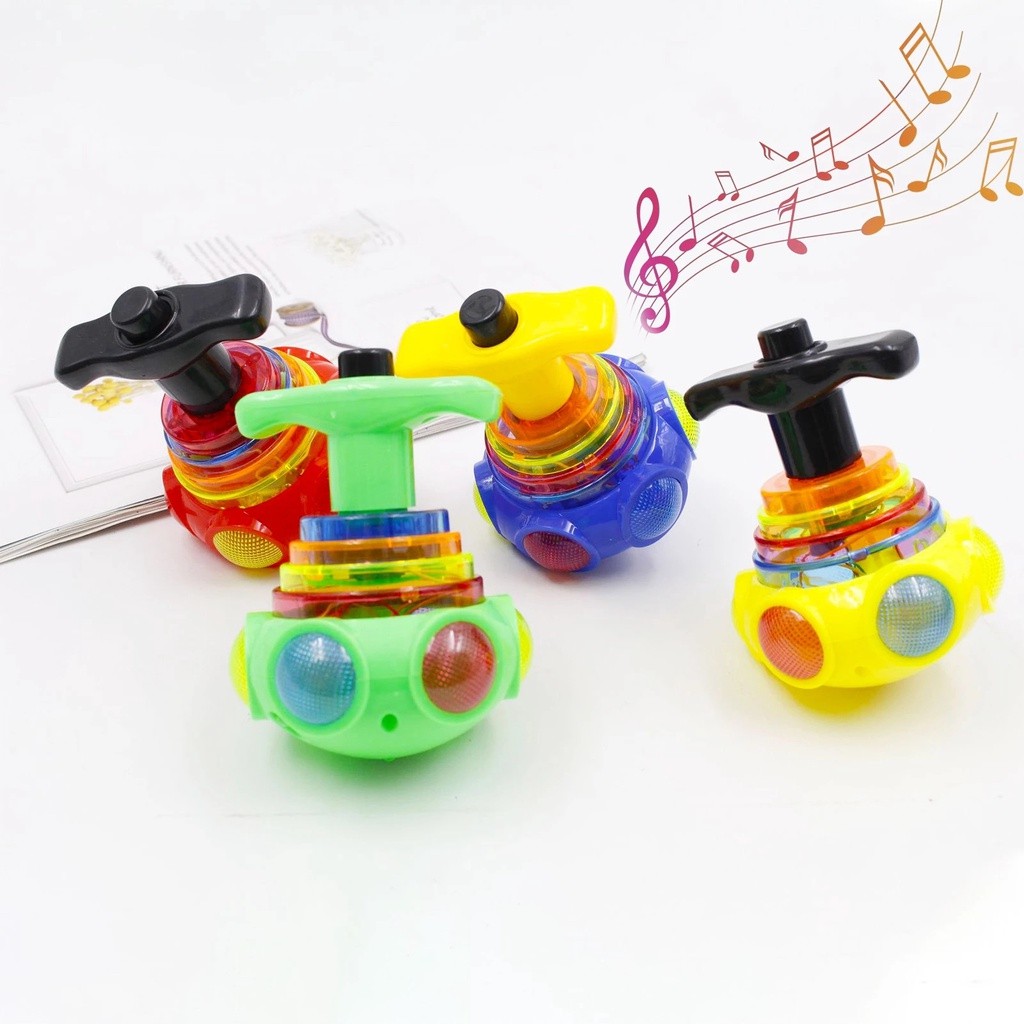 Luminous Gyro Toy Light Laser Spinning top toy children's flash music