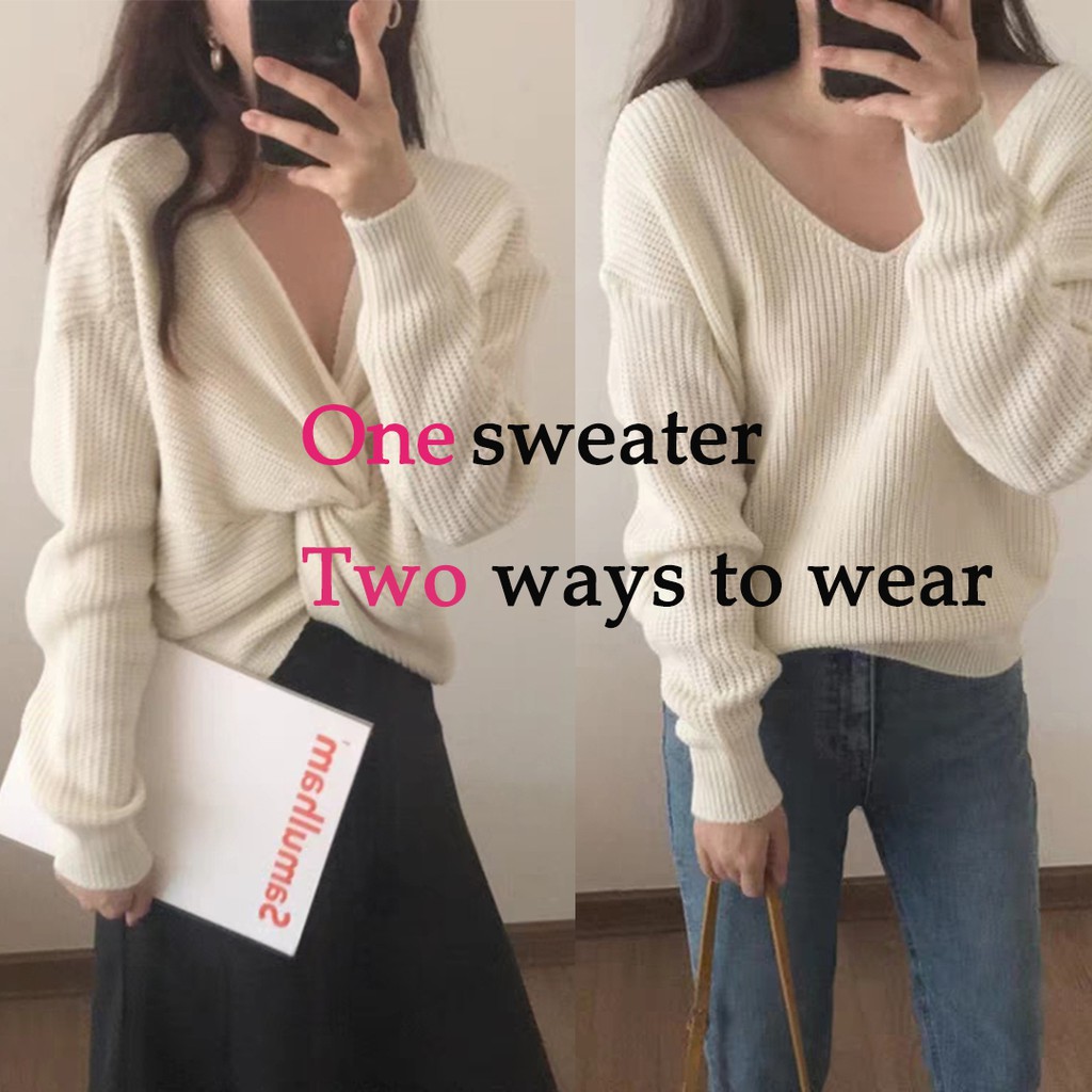two in one cardigan tops