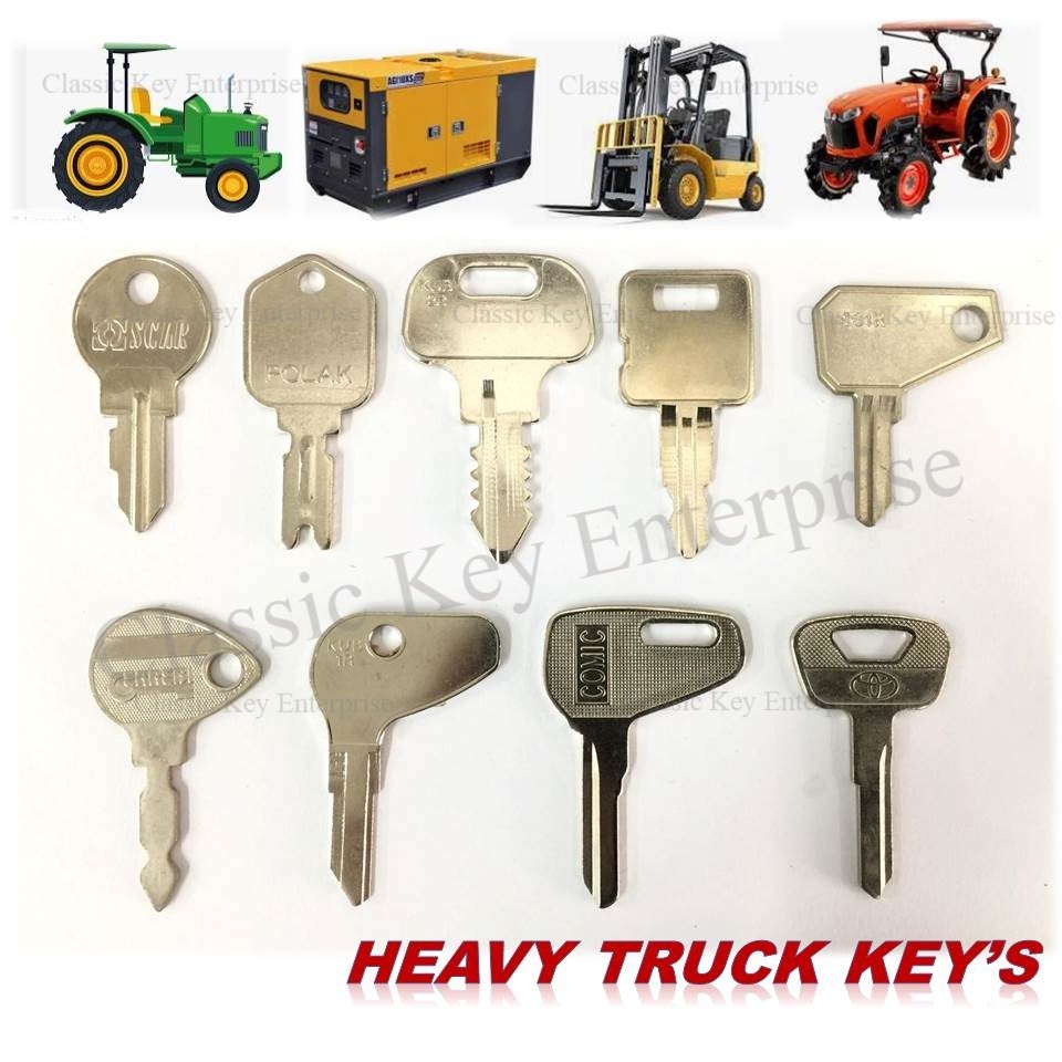 Kubota Uncut Keys L Series Heavy Equipment Tractor Generator Forklift ...