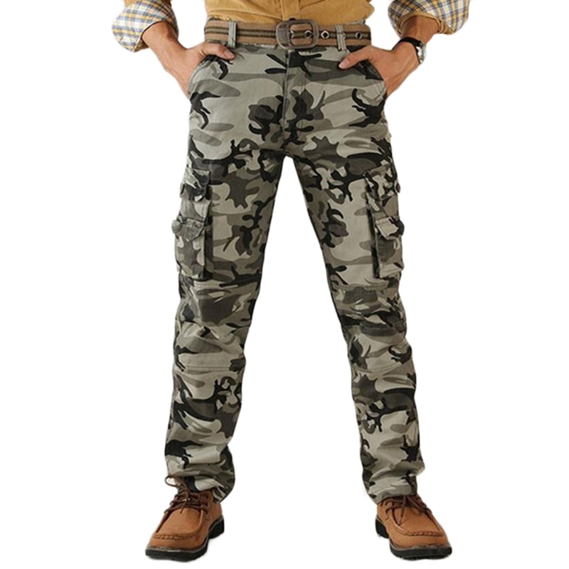 mens cargo camo trousers