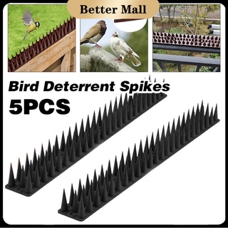 5pcs Bird Deterrent Spikes Bird Cat Spikes Outdoor Anti-Climb Plastic Fence Spikes 450*45mm