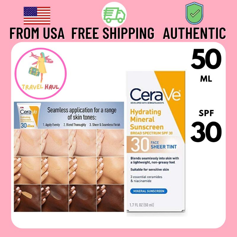 CeraVe Tinted Sunscreen with SPF 30 50ml Shopee Philippines