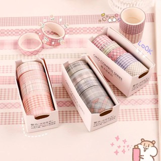 6PCS /set Cute Handbook Tape Dcoration Sticker Rural Style Techo Tape Set