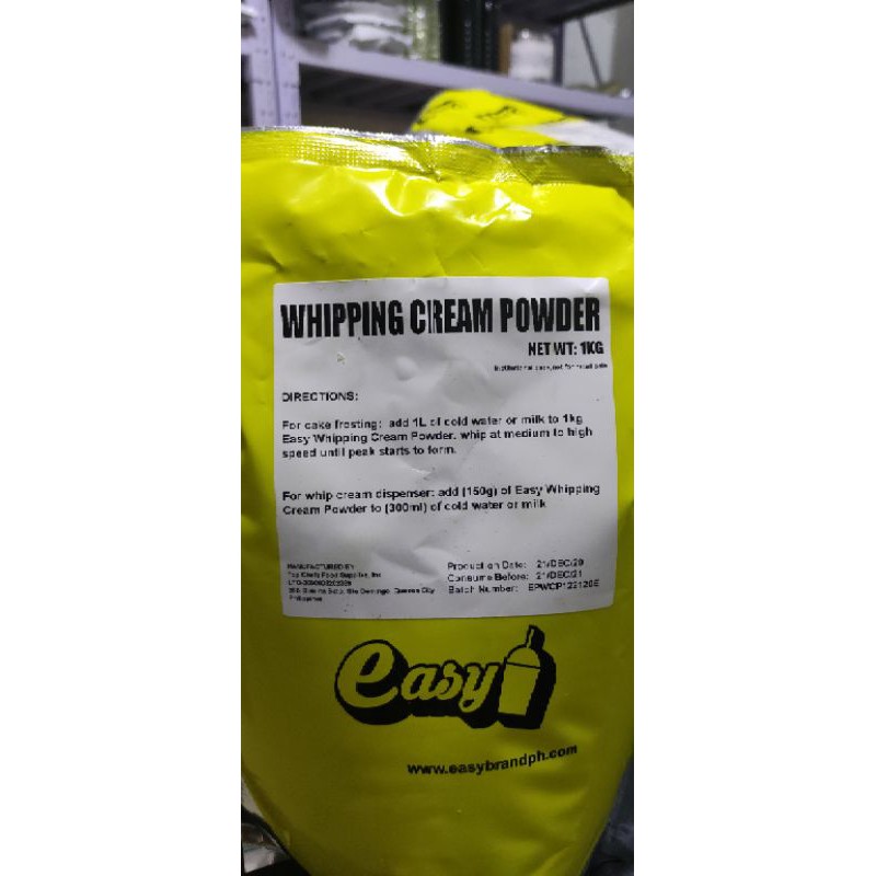 EASY BRAND Whipping Cream 1KG Shopee Philippines