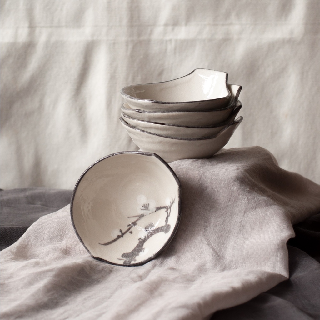 SHALLOW DISH/BOWL WITH SAKURA/FLORAL DESIGN Shopee Philippines