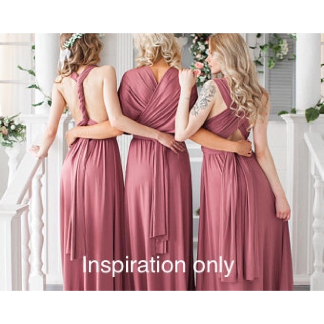infinity dress old rose