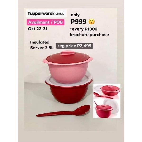 Insulated Server Tupperware Shopee Philippines