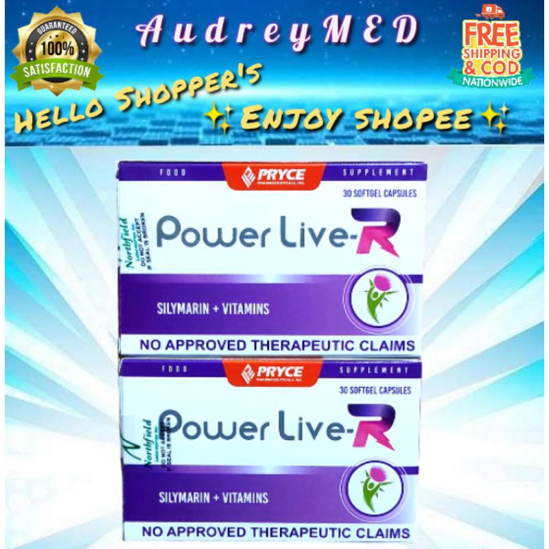 Power Liver (Silymarin + Vitamins) 30 softgel capsules Shopee Philippines