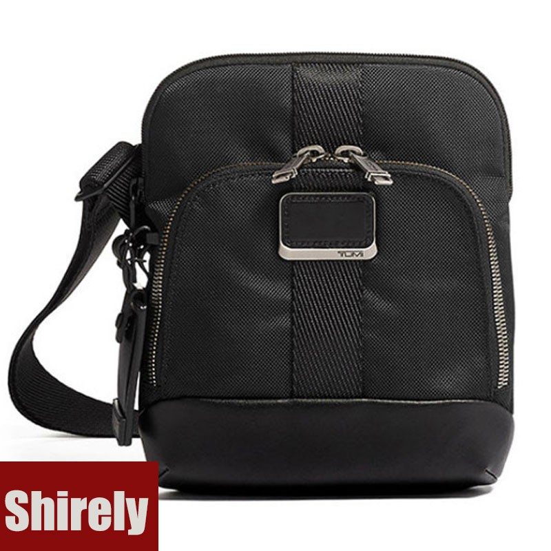 【Shirely.ph】【Ready Stock】NEW Tumi Alpha Bravo Barksdale Crossbody Bag 232309NVY (Free engraving nama