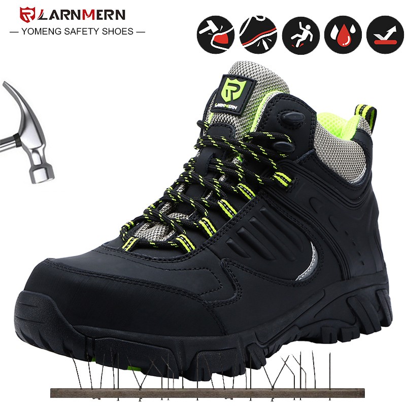 rubber safety shoes steel toe