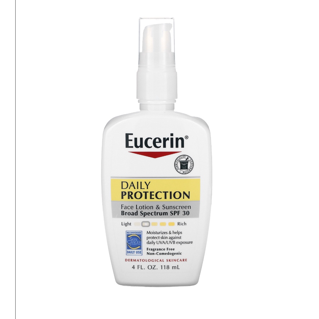 Eucerin, Daily Protection Face Lotion & Sunscreen, SPF 30, Fragrance