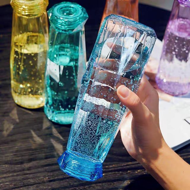 500ml Creative Diamond Glass Water Cup / Tumbler Shopee Philippines