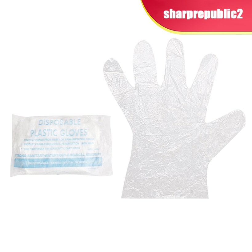 clear thin plastic gloves