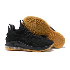 lebron 15 low black gum