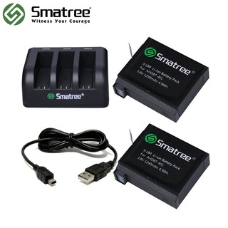 Smatree SM-004 Battery for GoPro Hero 4  3 Channel Charger Kit 2 Battery