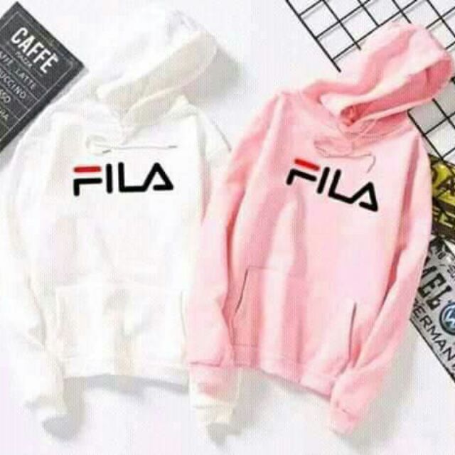 fila hoodie pink