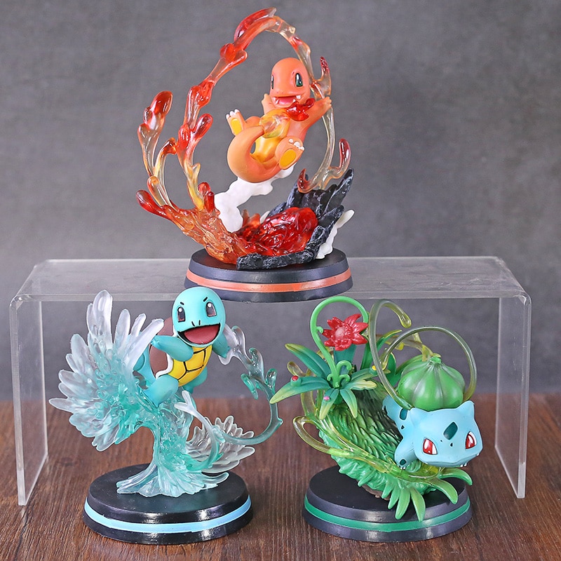 Anime Monster Center Charmander Bulbasaur Squirtle Fighting Ver. PVC Figure  Model Toy Figurine | Shopee Philippines
