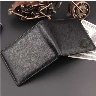 New Stock Leather Wallet for Men's 3 sides 2 folds Coin Purse Black/Brown Q008 #7