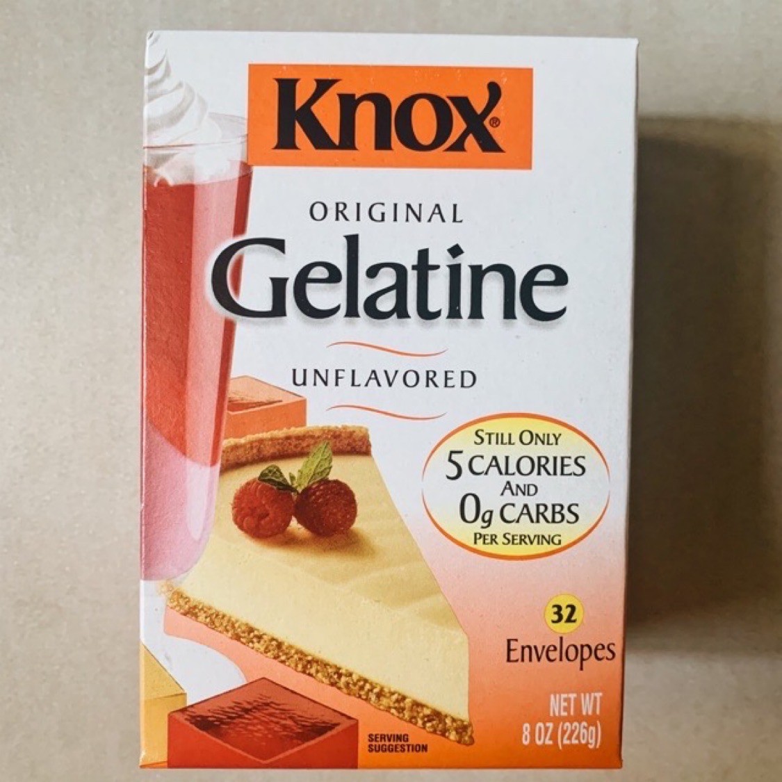 Knox Original Unflavored Gelatin Envelope Keto Approved Per Envelope Shopee Philippines