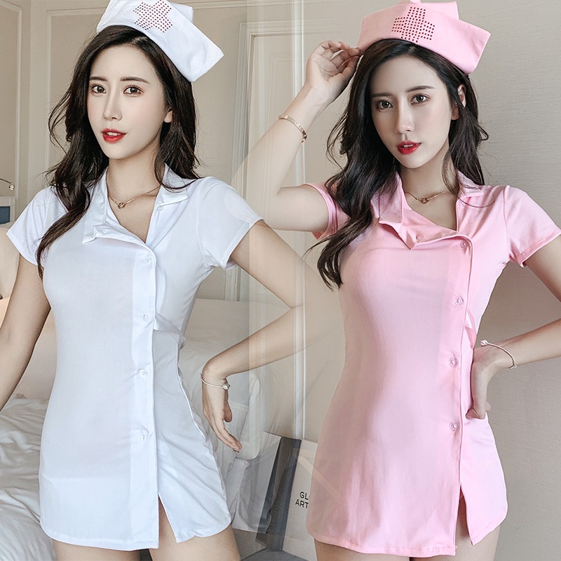 Sexy Erotic Nurse Costume Cosplay Suit Japanese Cosplay Sexy Pajamas Baju Tidur Seksi Perempuan 