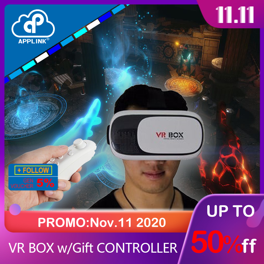 App Link New Vr Box 3d Visual Virtual Reality For Mobile Phones With Controller Shopee Philippines